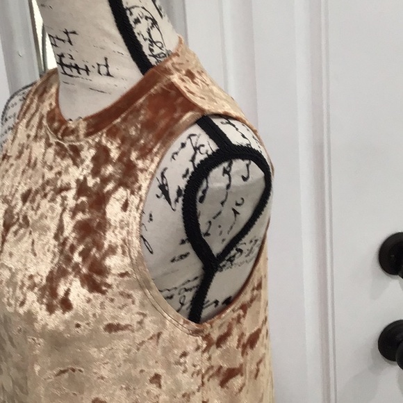 🆕 FOREVER 21 Velour Mock Neck Sleeveless Mini Dress - Picture 5 of 13